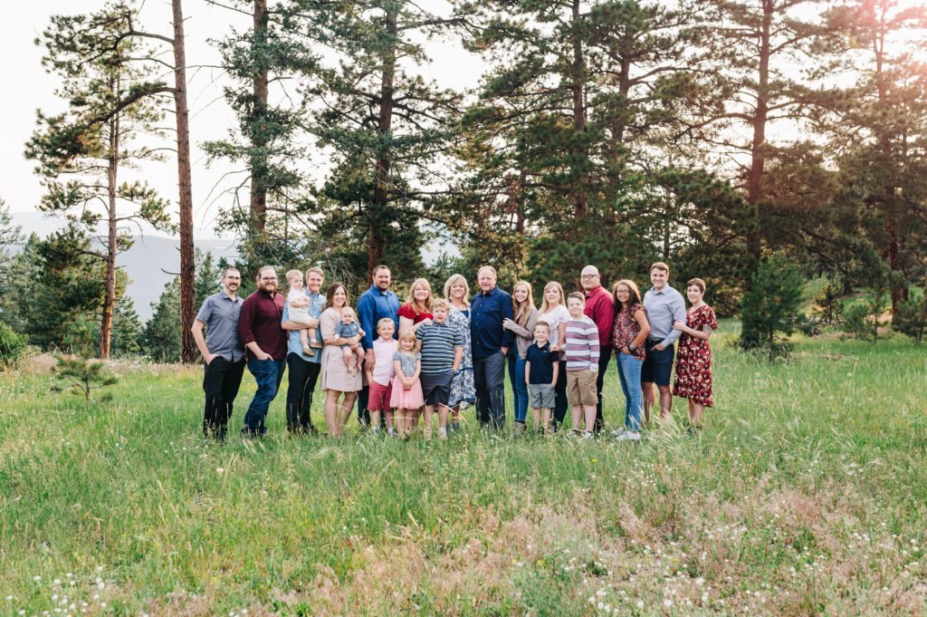 Extended family photos taken in Denver Colorado